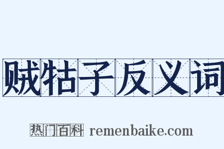 贼牯子反义词是什么意思的图片